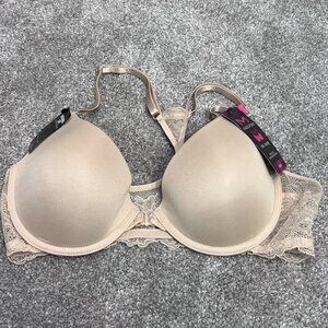 NWT Madenform Love the Lift Front Closure Bra in Nude Size 36B